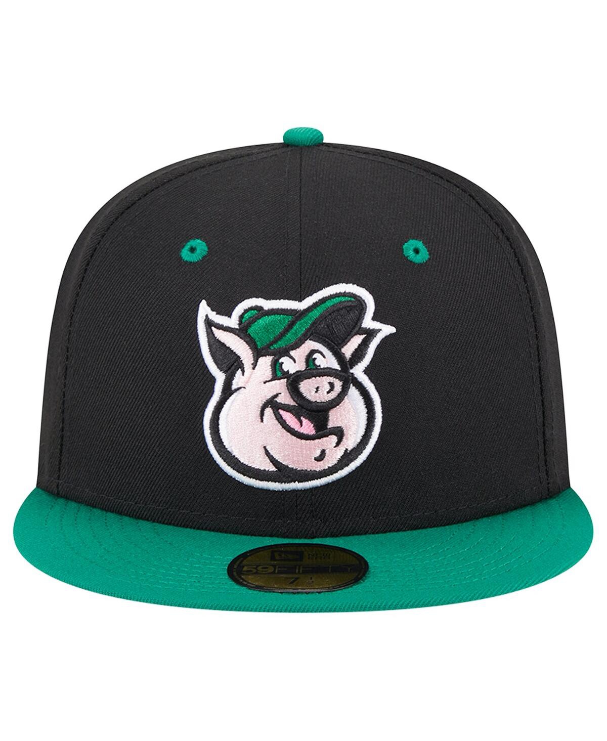 Men's New EraKannapolis Cannon Ballers Theme Nights Kannapolis Qs 59FIFTY Fitted Hat - Black