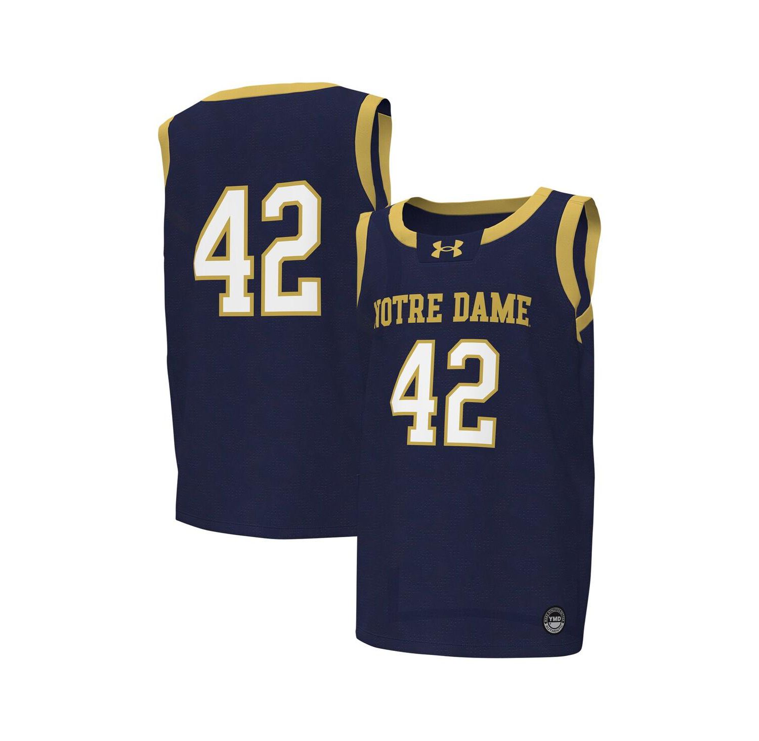 Big Boys #42 Navy Notre Dame Fighting Irish Replica Basketball Jersey