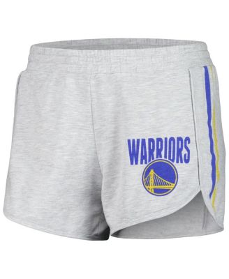 Women's Gray Golden State Warriors Cedar Long Sleeve T-shirt and Shorts Sleep Set