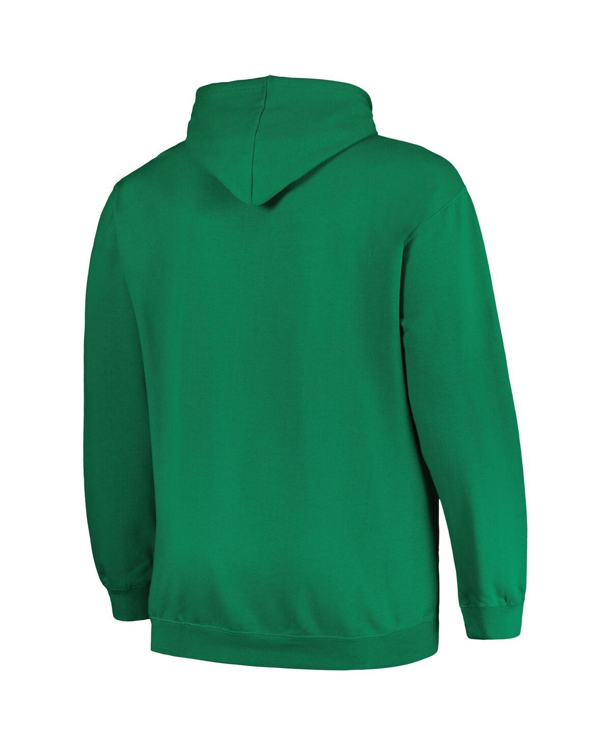 Men's FanaticsDistressed Philadelphia Eagles Gridiron Classics Big and Tall Hometown Pullover Hoodie - Kelly Green