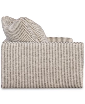 Pherie 51" Fabric Swivel Chair, Created for Macy's