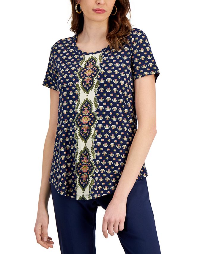 Macy's short sleeve new arrivals tops