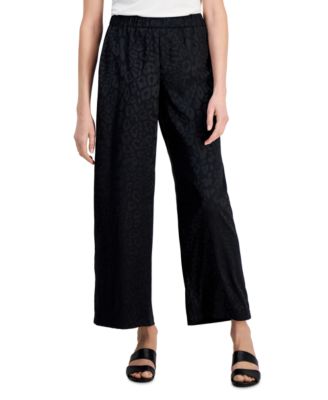 Lisette Dot Jaquard Wide Leg Pant