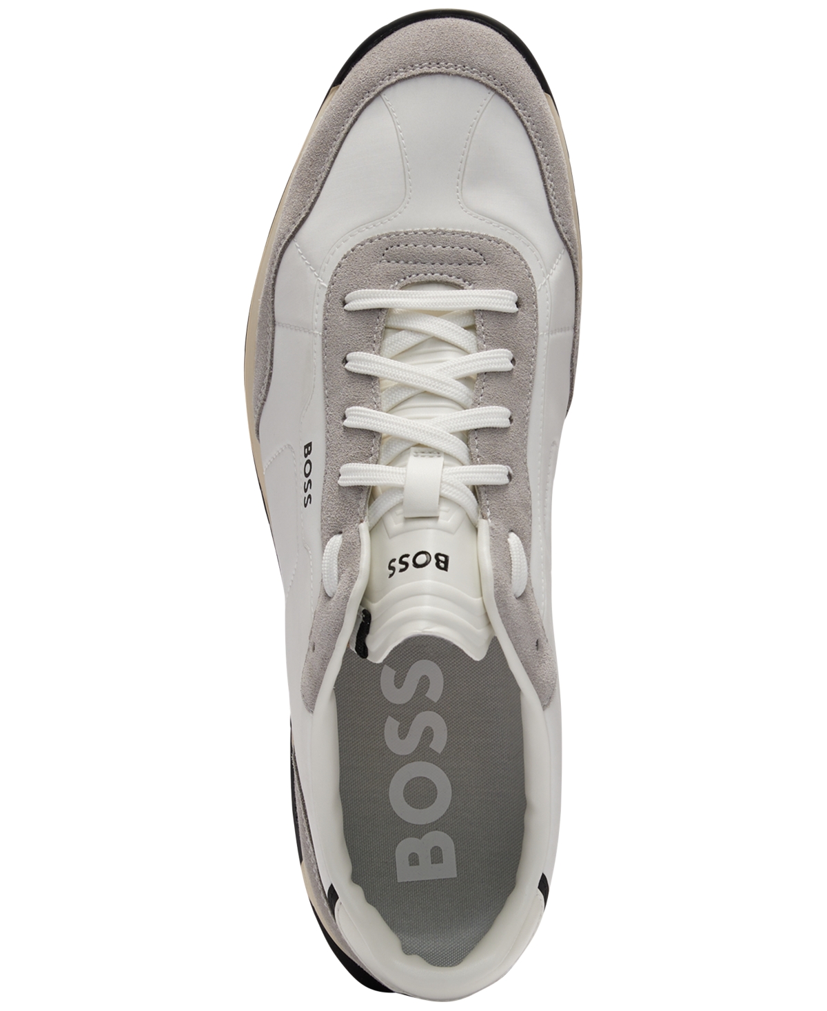 Shop Hugo Boss By  Men's Zayn Lace-up Sneakers In Open White