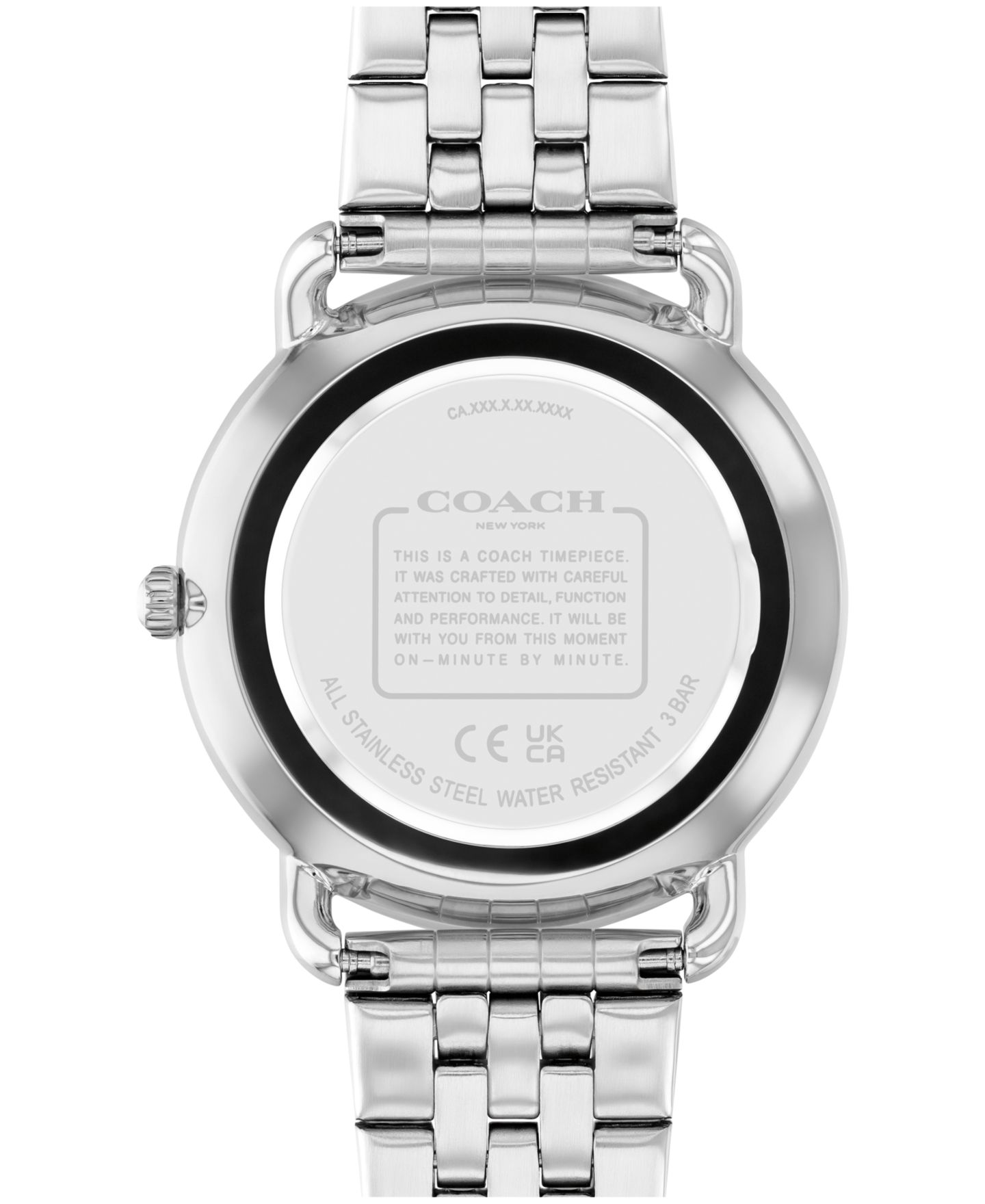 Женские часы COACH Elliot Silver-Tone Stainless Steel Bracelet Watch 36mm — фото 3