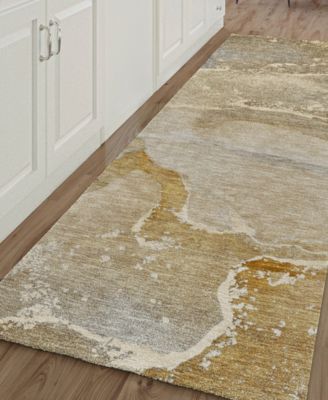 Odyssey Washable OY10 2'3" x 7'6" Runner Area Rug