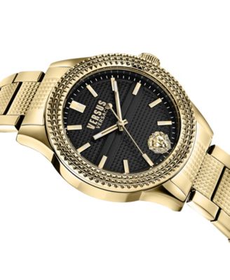 最新品 Versus Versace Bayside Brown Bracelet Fashion 腕時計 Versus Versace Women's Bayside Three Hand Gold-Tone