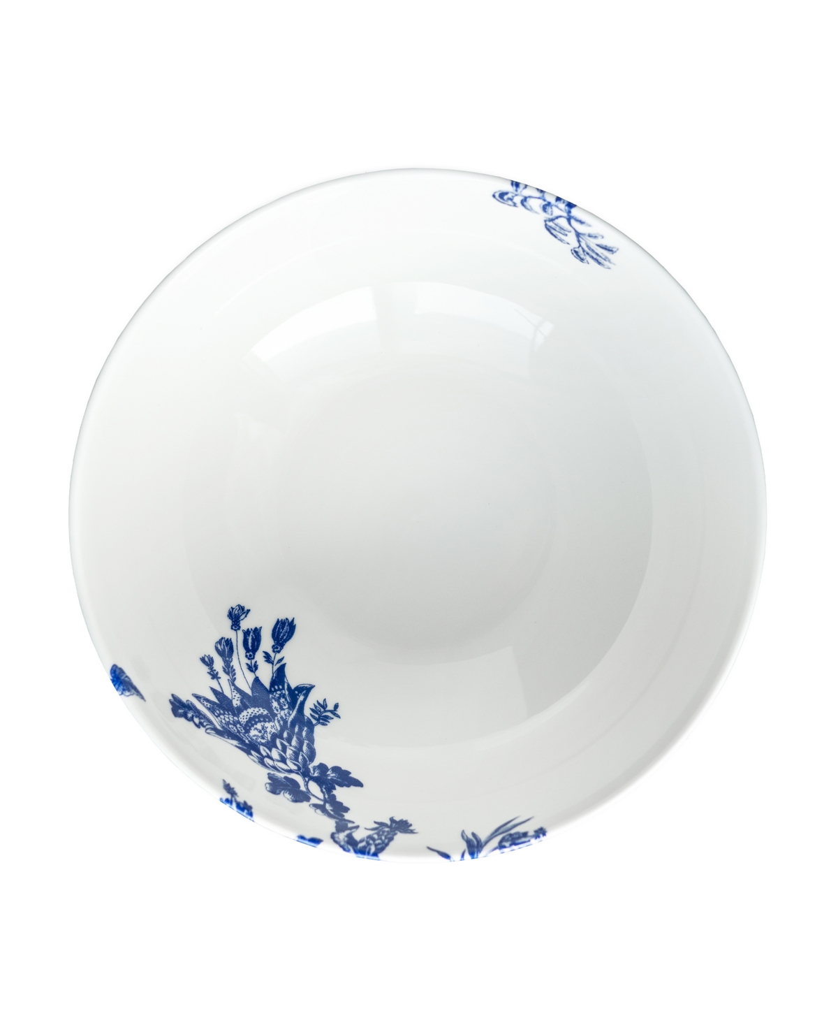 Caskata Arcadia Vegetable Serving Bowl In Blue On White