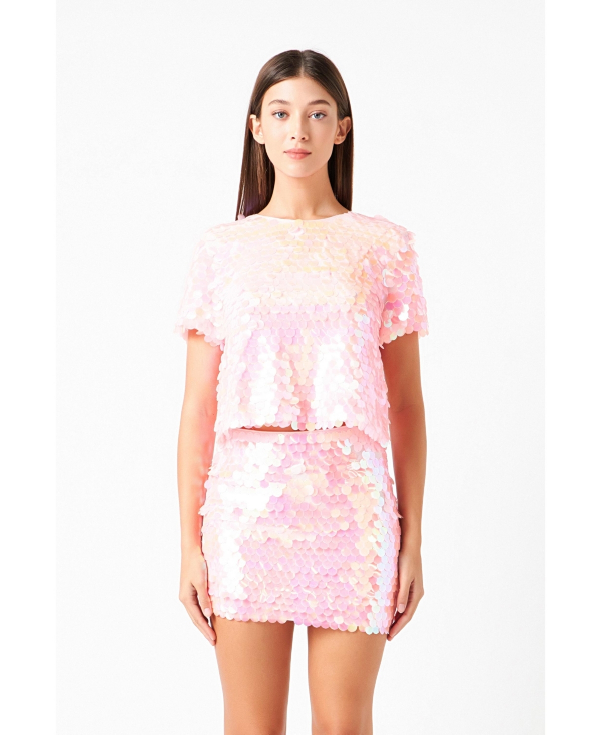 Women's Fisheye Sequins Top