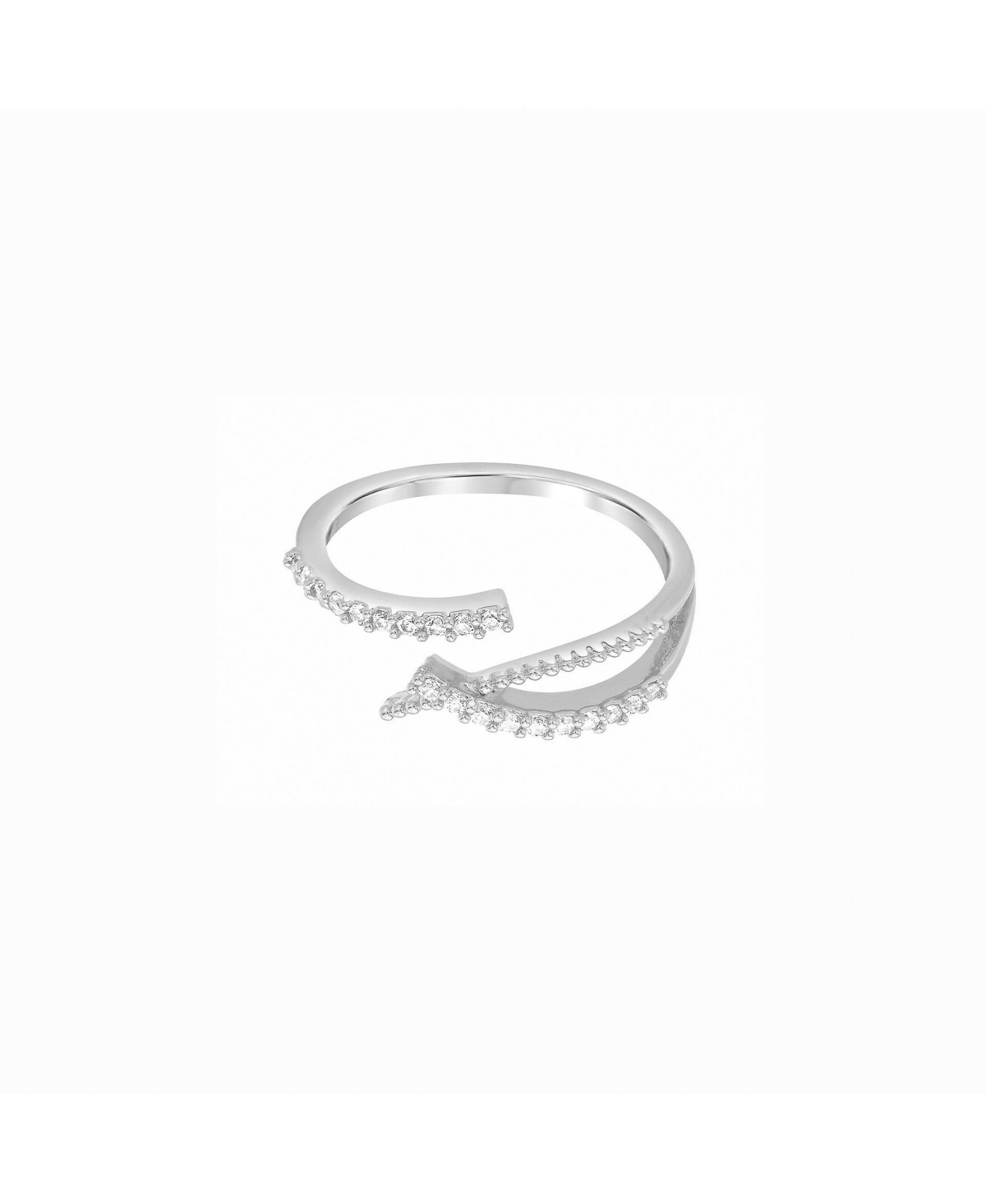 Cecilia Adjustable Ring - White gold