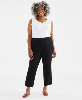 Style Co Plus Size Mid Rise Straight Leg Pants Created for Macy s Macy s