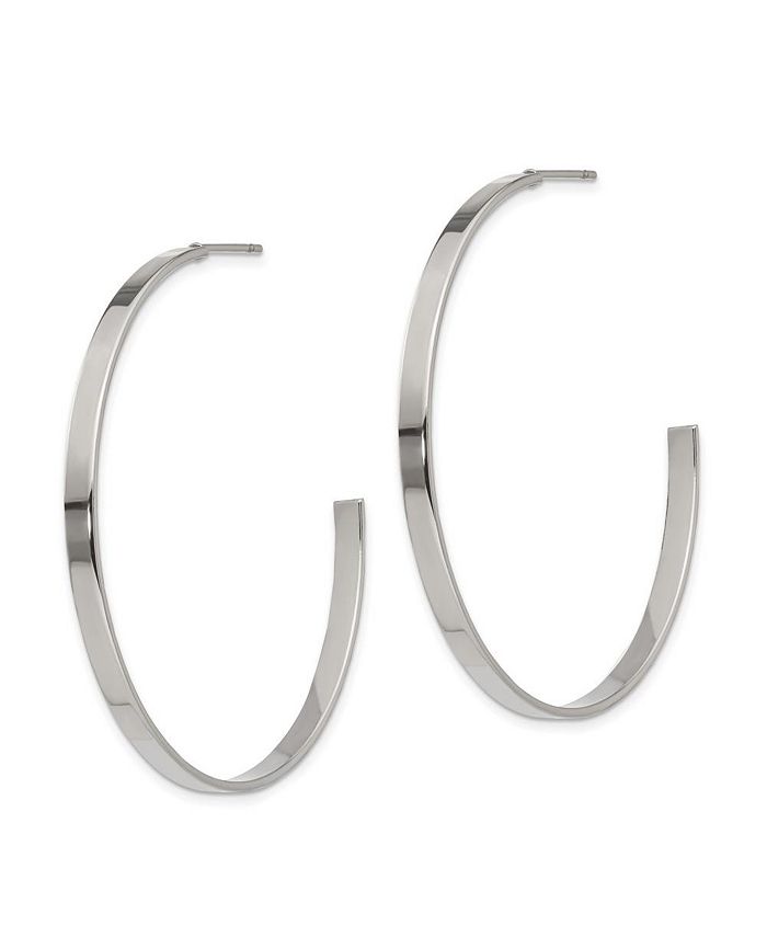 Chisel Stainless Steel Polished J Hoop Earrings Macy's