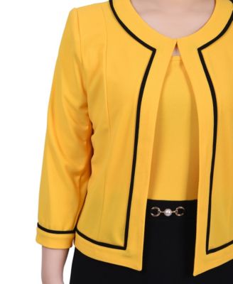 Women's 3/4 Sleeve Dress, 2 Piece Set