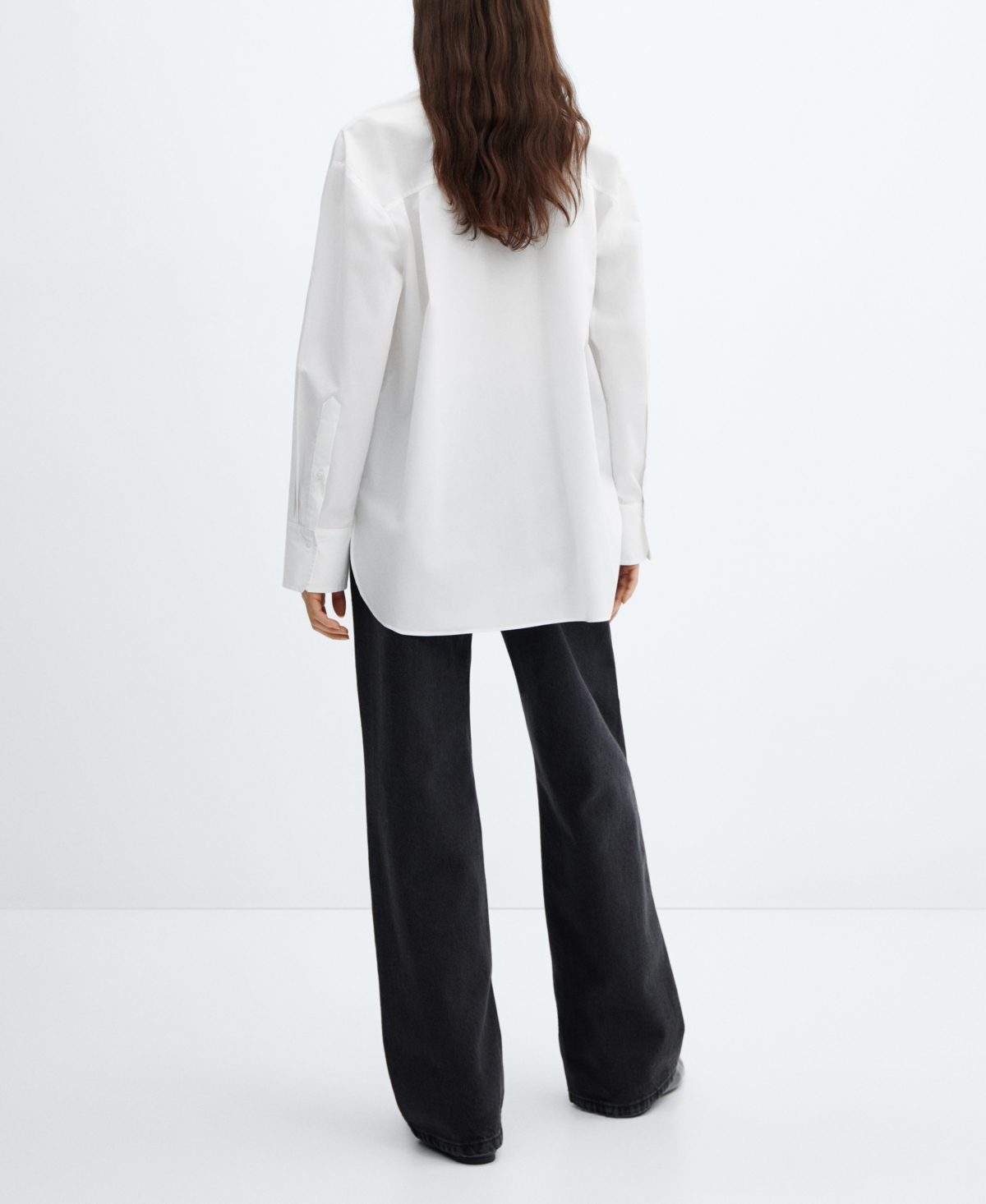Mango Juanes Oversize Button-up Shirt In White