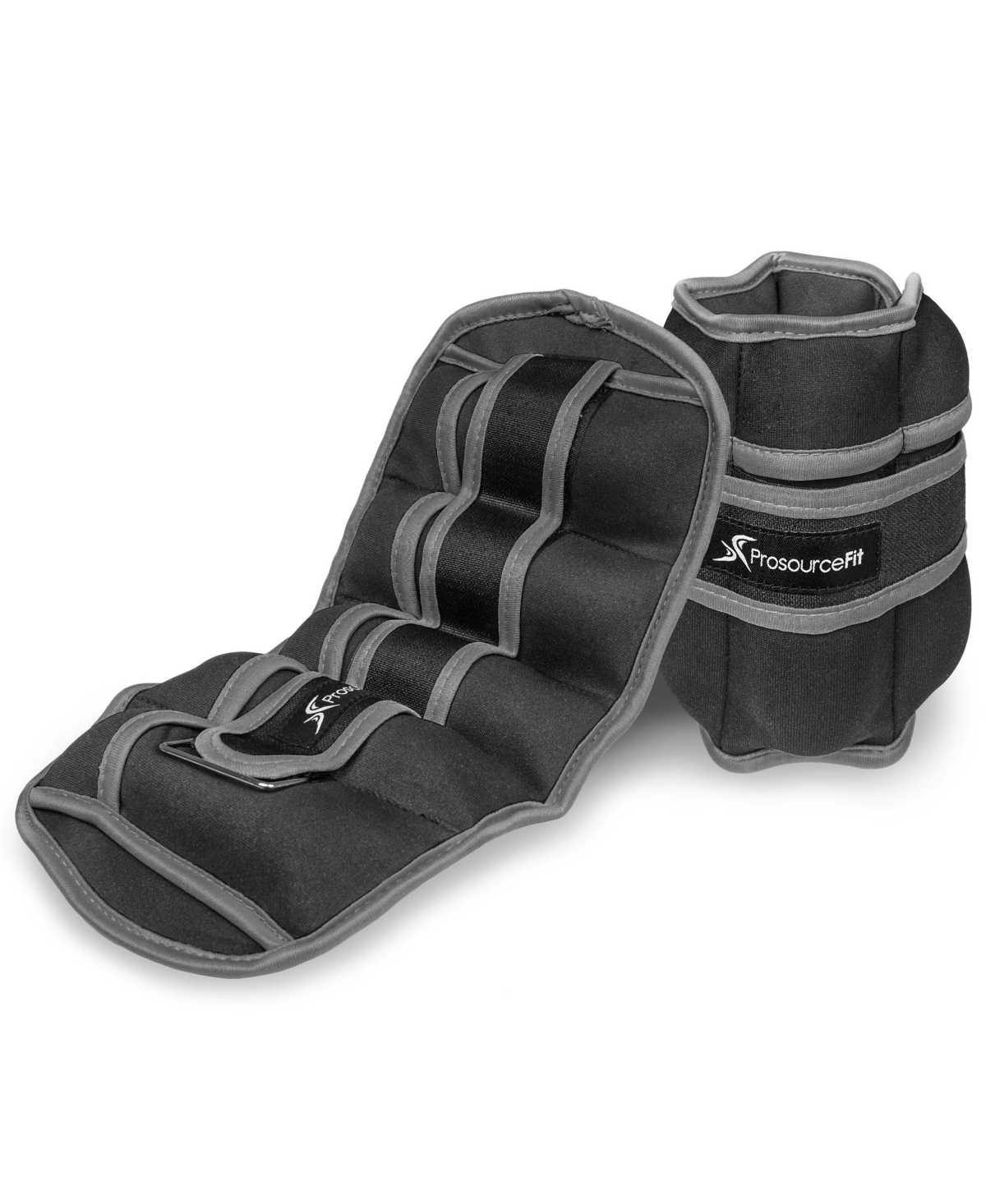 Adjustable Ankle Weights, Set of 2, 5lbs - Grey