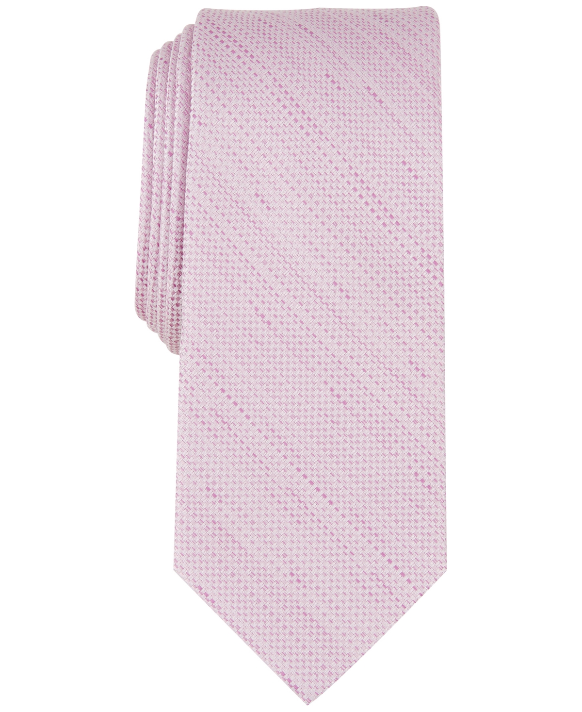Shop Bar Iii Men's Wren Solid Tie, Created For Macy's In Pink