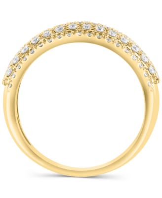 EFFY&reg; Diamond Pav&eacute; Multirow Ring (7/8 ct. t.w.) in 14k Gold