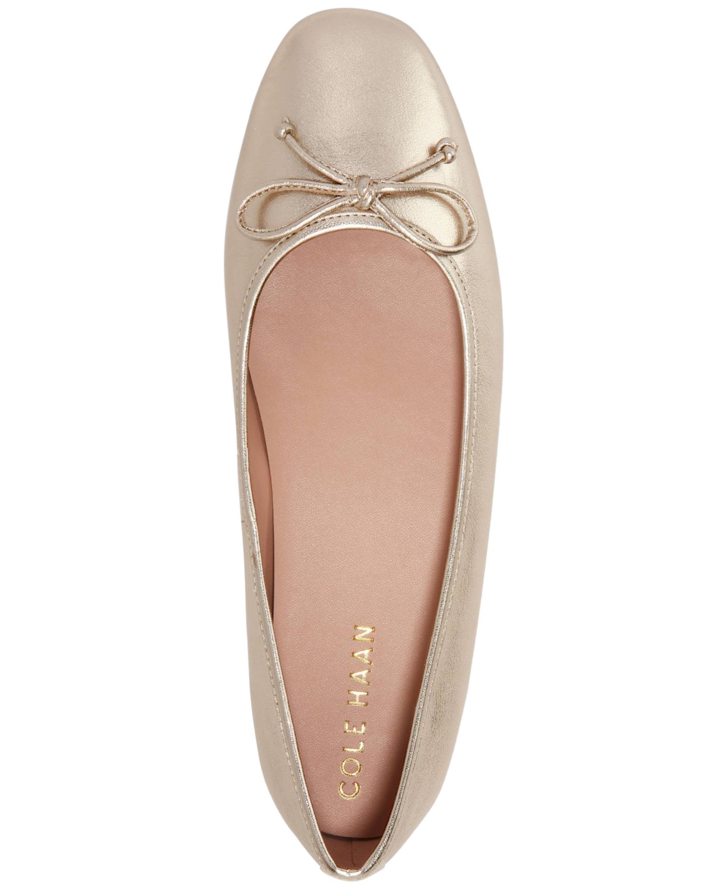 Женские мягкие балетки Cole Haan Yara, цвет: Чёрный кожаный — фото 8