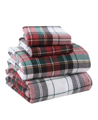 Levtex Spencer Red Plaid Reversible Quilts - Macy's