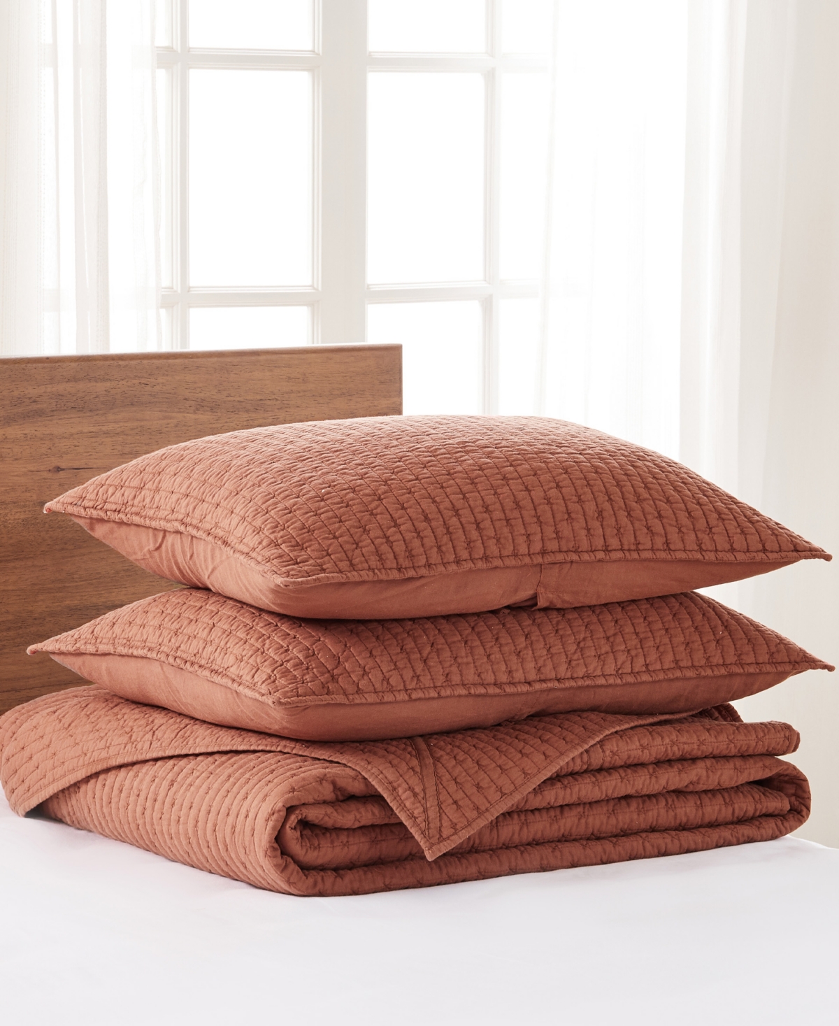 Levtex Cross Stitch Stitching -Pc. Bedspread Set