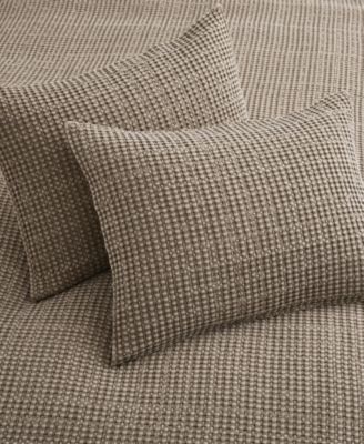 Home Mills Waffle Textured 3-Pc. Quilt Set, King/California King