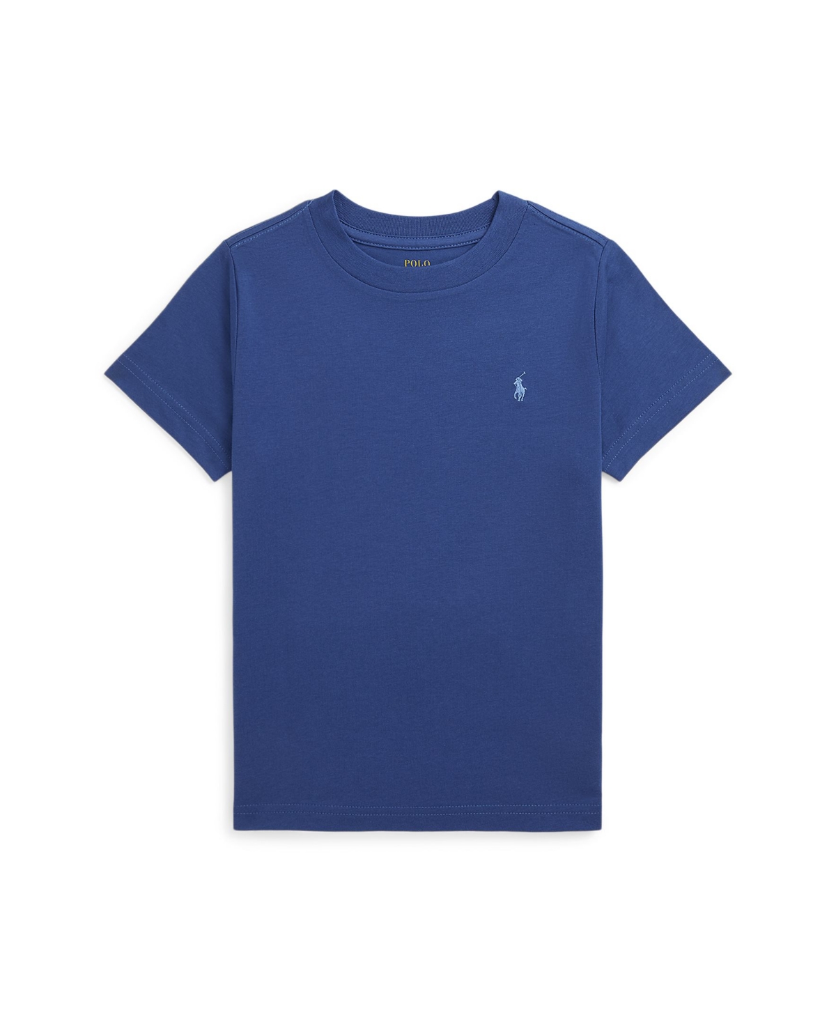 Shop Polo Ralph Lauren Toddler And Little Boys Cotton Jersey Crewneck T-shirt In Beach Royal