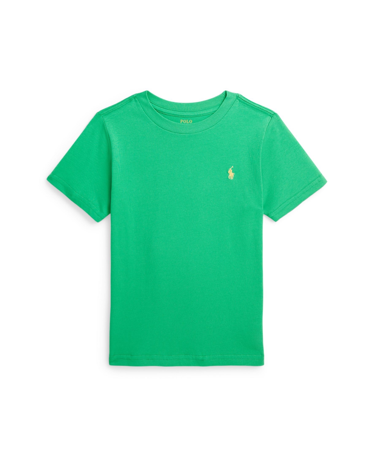 Shop Polo Ralph Lauren Toddler And Little Boys Cotton Jersey Crewneck T-shirt In Classic Kelly,soft