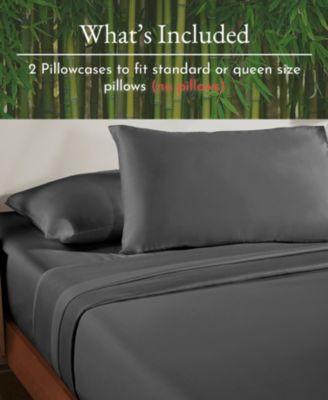 Rayon from Bamboo Silky Soft 2-Pc. Pillowcase Set