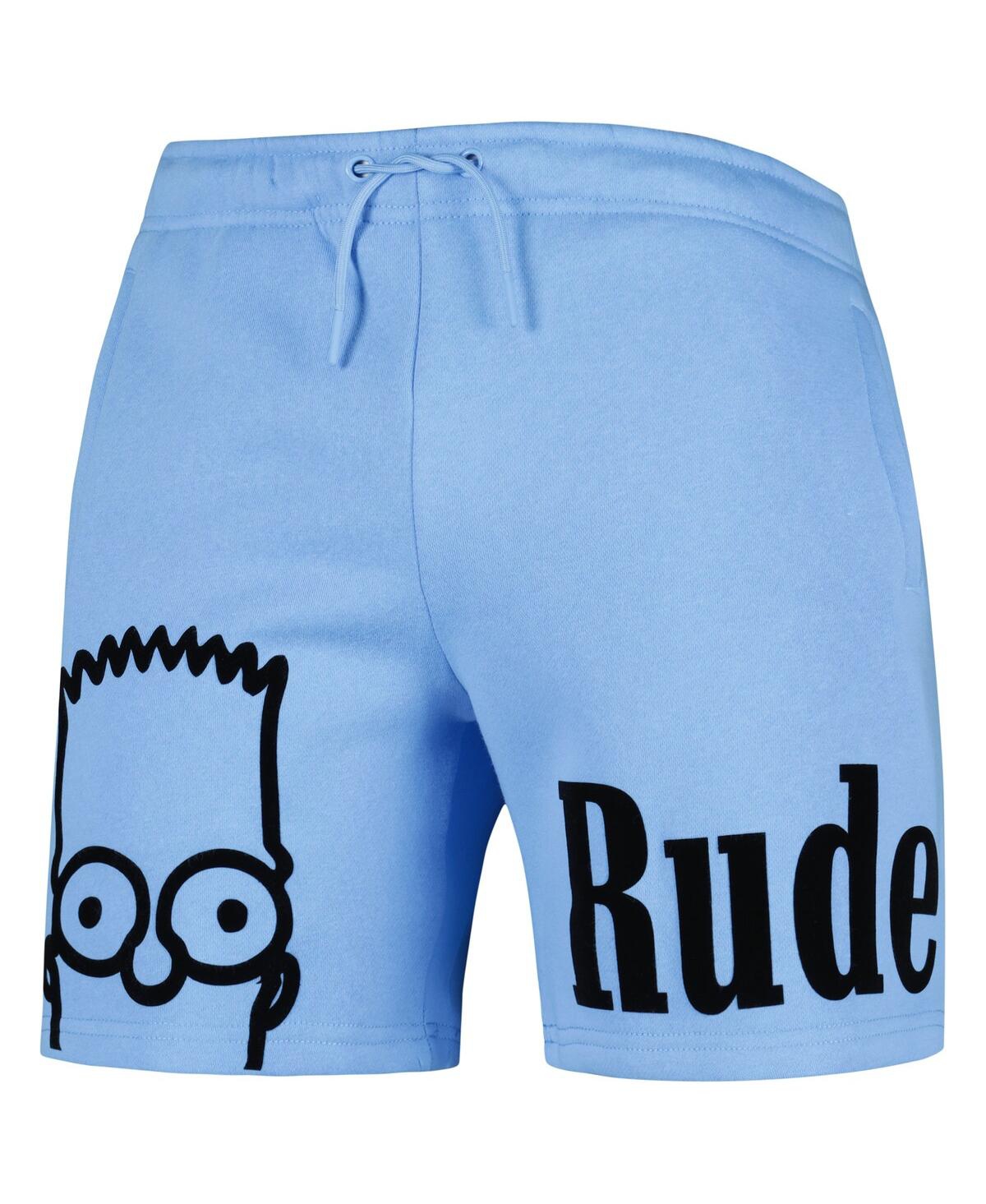 Shop Freeze Max Men's  Blue The Simpsons Rude Shorts