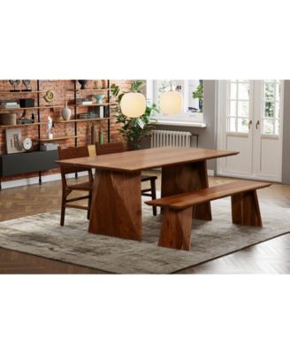 Furniture - Emmilyn 4 Pc. Dining Set (Dining Table, 2 Dining Chairs & Bench)