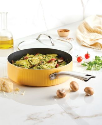 Style Aluminum Nonstick 3 Quart Cookware Saute Pan with Lid