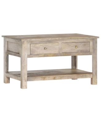 Coffee Table 32.3"x20.5"x18.5" Solid Mango Wood