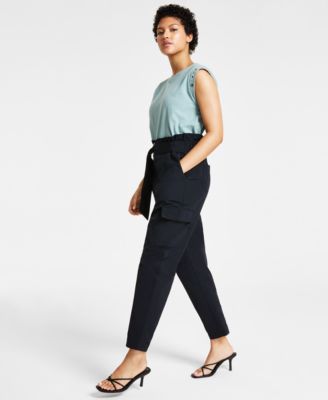 Bar III Women's Belted Cargo Pants, Created For Macy's - Macy's