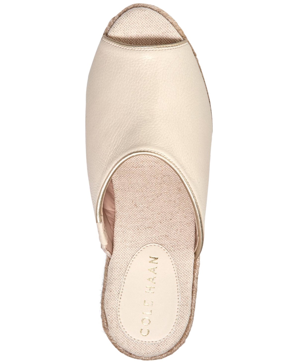 Shop Cole Haan Women's Cloudfeel Southcrest Espadrille Mule Wedge Sandals In Ivory Leather
