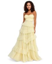 Macys yellow prom dress new arrivals