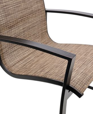 Wythburn Mix and Match Sleek Sling Outdoor Dining Chair, Created for Macy's