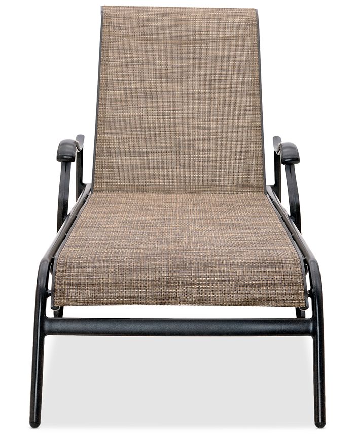 Agio Wythburn Mix and Match Filigree Sling Outdoor Chaise Lounge Macy's