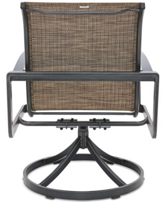 Wythburn Mix and Match Sleek Sling Outdoor Swivel Chair