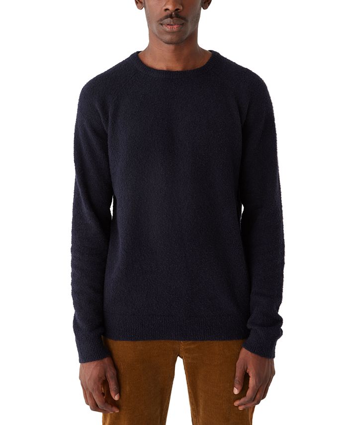 Men s Textured Crewneck Long Sleeve Sweater