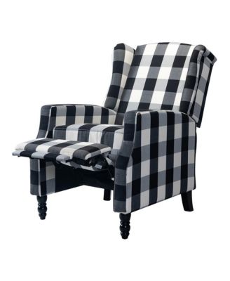 Franco Mid-centry Modern Manual Push Back Recliner