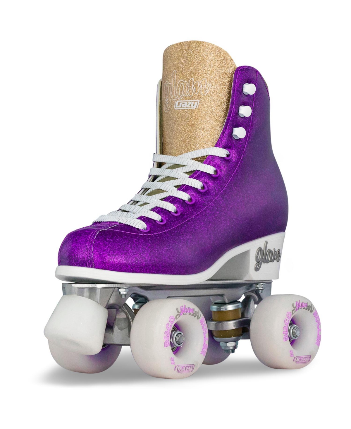 Crazy Skates Glam Roller Skates For Women And Girls - Dazzling Glitter Sparkle Quad Skates