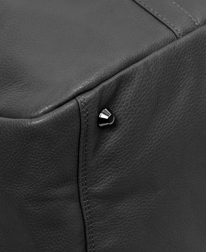 Onyx / Leather Duffle Bag