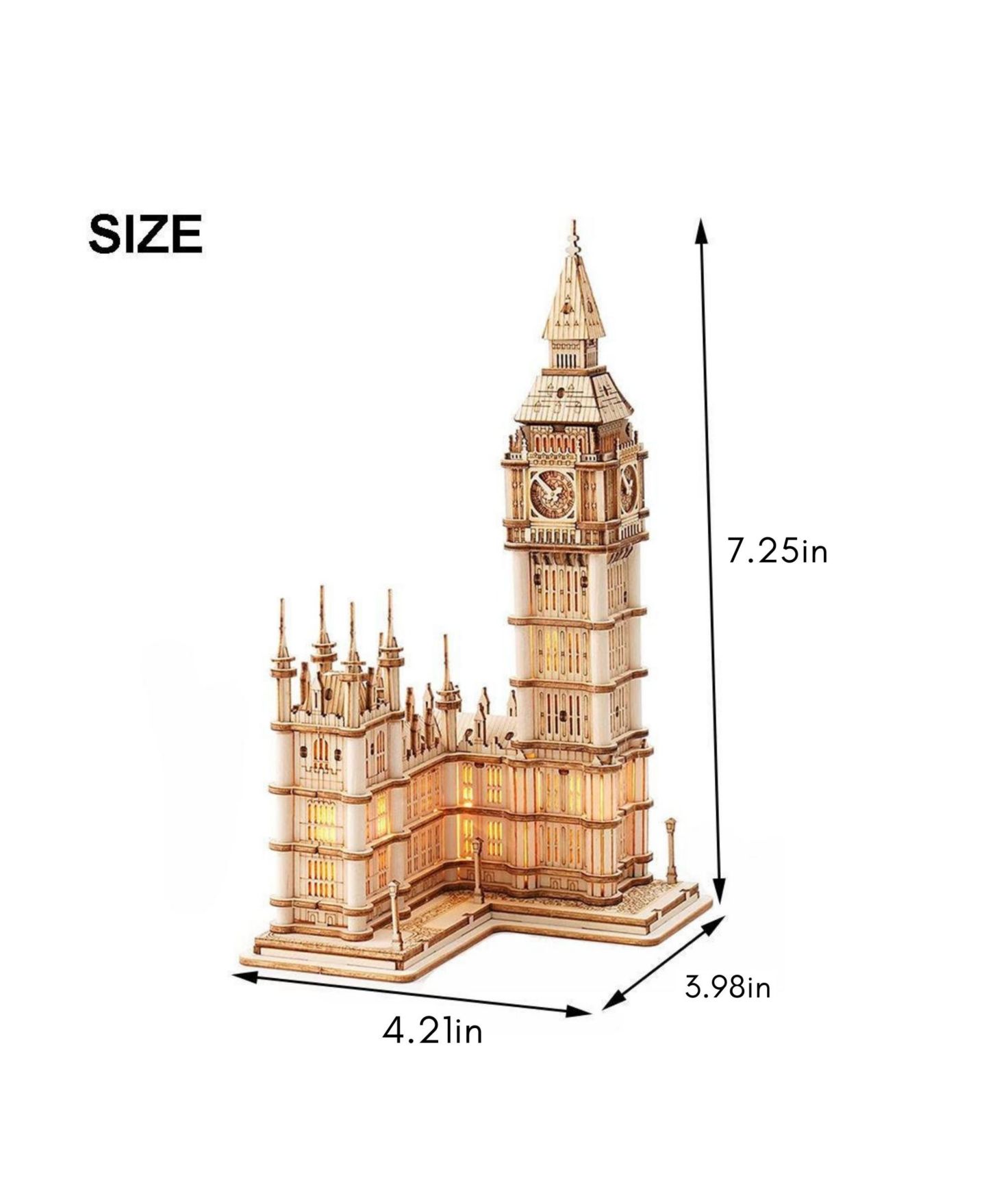 Детский пазл Flash Popup DIY 3D Puzzle - Big Ben - 220pcs — фото 2