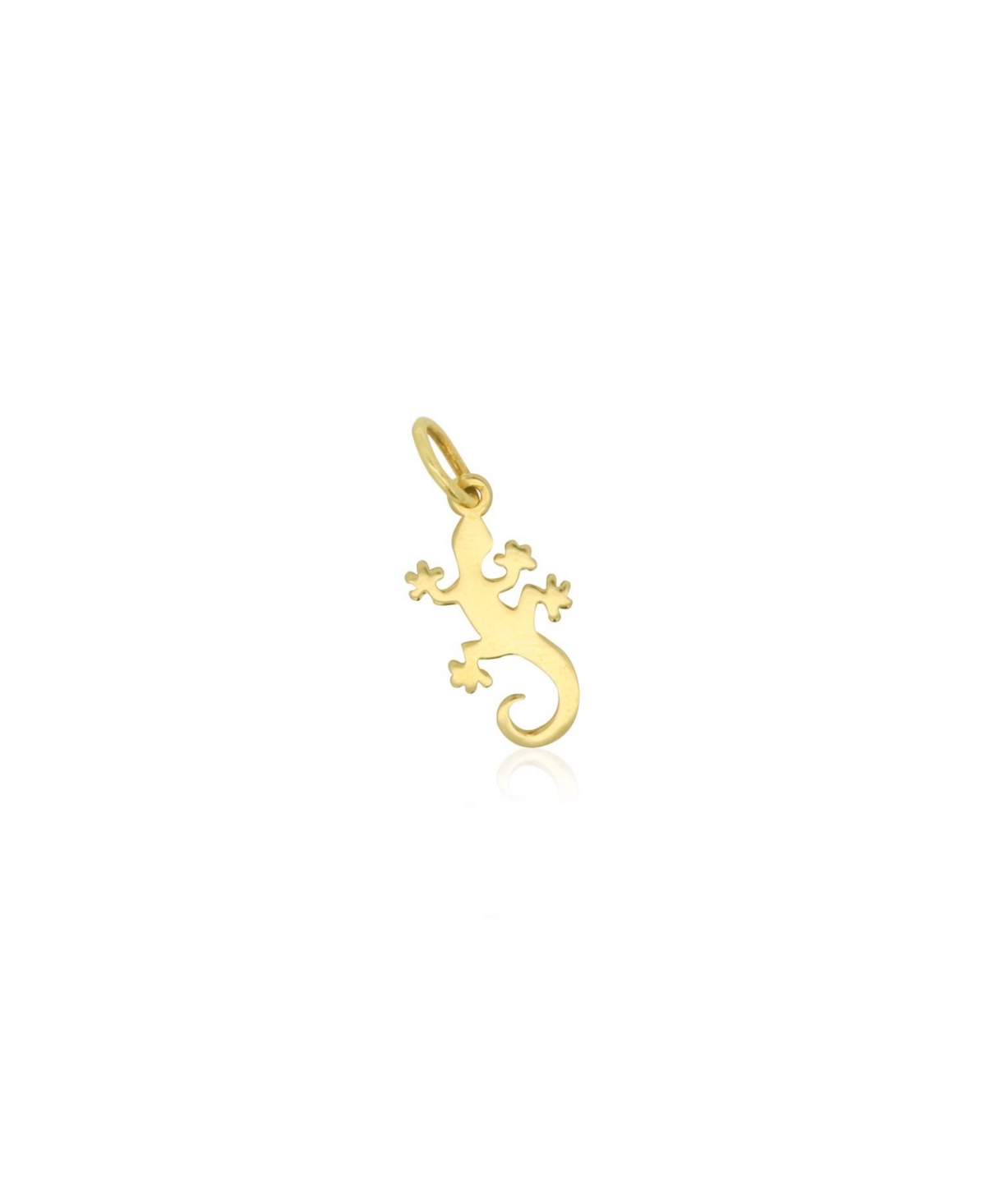 Mini Gold Lizard Charm - Gold