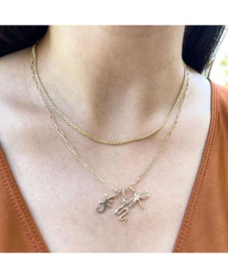Mini Gold Dragonfly Charm 14K Gold