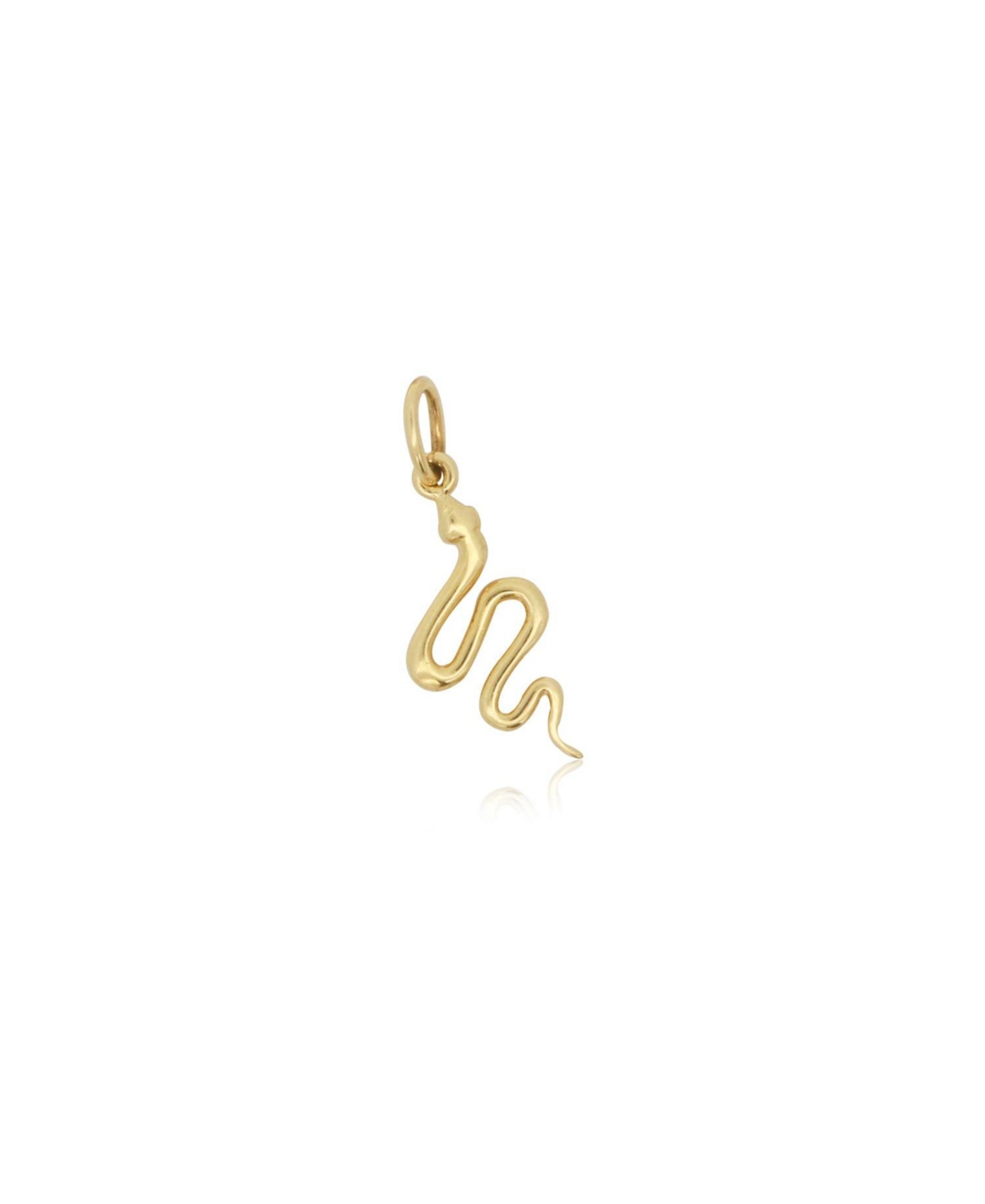 Mini Gold Snake Charm - Gold