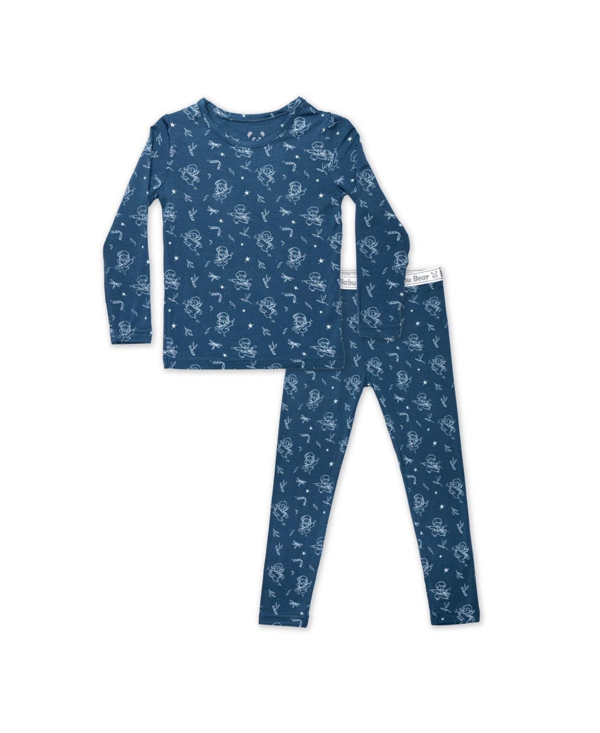 Bellabu Bear Babies' Boys Ninja Set Of 2 Piece Pajamas