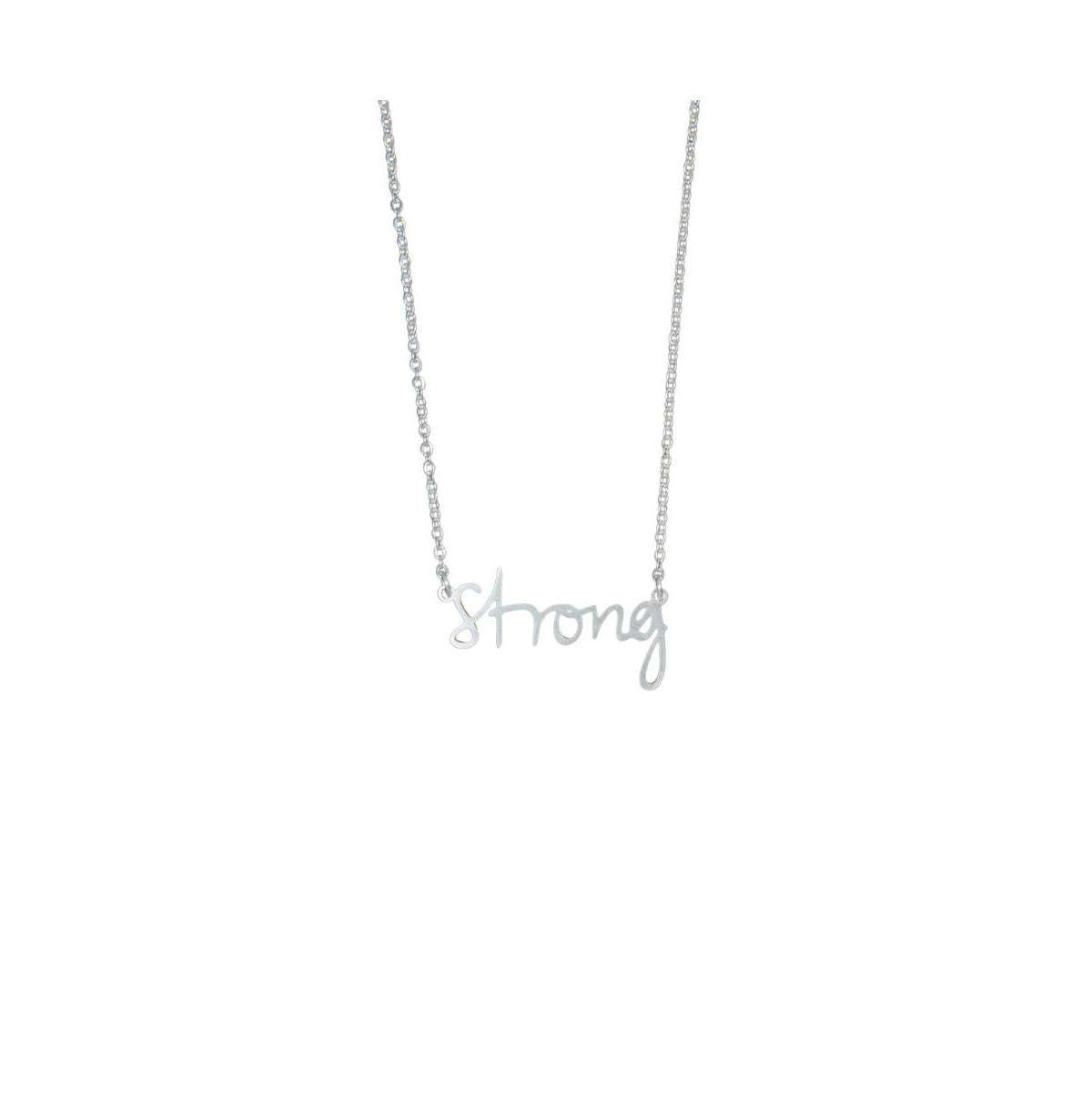 316L Absolute Affirmation "Strong" Necklace - Strong - Silver