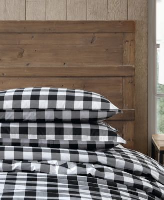 Mountain Plaid Cotton Reversible 3 Piece Duvet Cover Set, King
