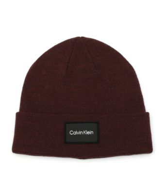 Men's Woven Logo Patch Beanie